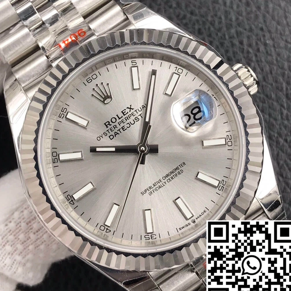 Stainless Factory Steel EW Rolex Datejust M126334-0004 1218